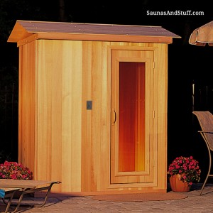 4' x 4' x 7' Pre-Built Outdoor Sauna