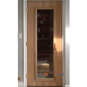 ADA Width Cedar Sauna Room Door