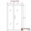 2 Person (DFS) Ultra-Low-EMF Carbon Fiber Infrared Sauna