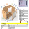Essence 3 Person Traditional Sauna Assembly