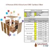 6 Person, Full Spectrum Ultra-Low-EMF Carbon Fiber Infrared Sauna