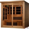 6 Person Ultra Low EMF Sauna, Carbon Fiber Heater, with TV