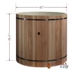 Cedar Cold Plunge Tub - Composite Liner - Dimensions