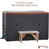 Chill Chest +5 Stainless Plunge Tub - Saunas