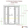Essence 2-3 Person Traditional Rock Sauna