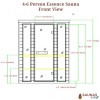 Essence 4-6 Person Traditional Rock Sauna