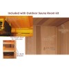 More Outdoor Sauna Standard Features