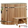 Oval Cedar Cold Plunge Tub - Composite Liner
