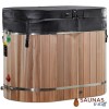 Oval Cedar Cold Plunge Tub - Composite Liner
