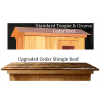 Standard and Cedar Shingle Roof Options