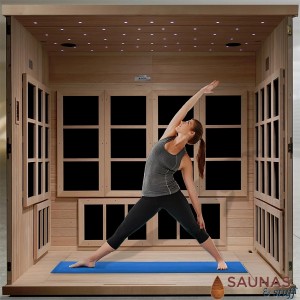 6 Person Sauna with Carbon Fiber Infrared Heaters