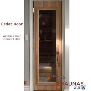 Standard Cedar Sauna Room Door