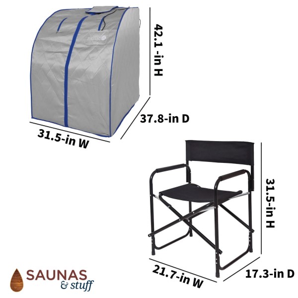 Portable Carbon Fiber Infrared Sauna - 1 Person
