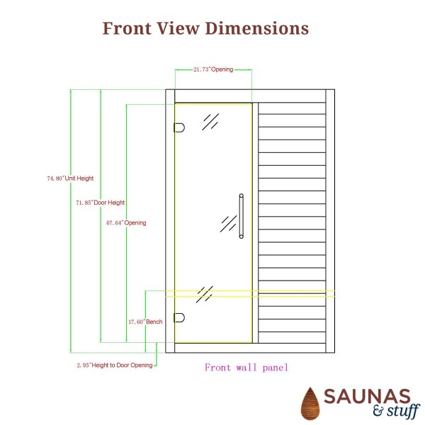 2 Person (E2) Ultra-Low EMF Carbon Fiber Infrared Sauna