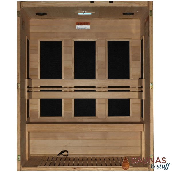 3 Person (DH2) Ultra-Low EMF Carbon Fiber Infrared Sauna
