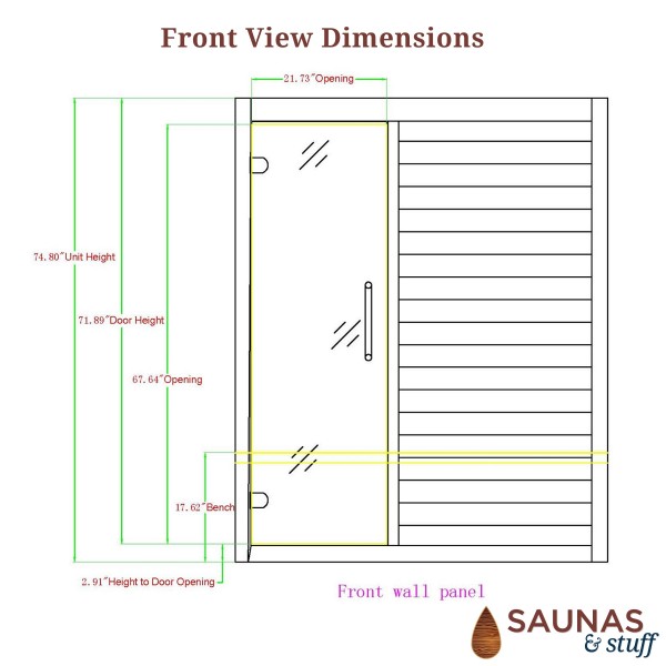 3 Person (DH2) Ultra-Low EMF Carbon Fiber Infrared Sauna