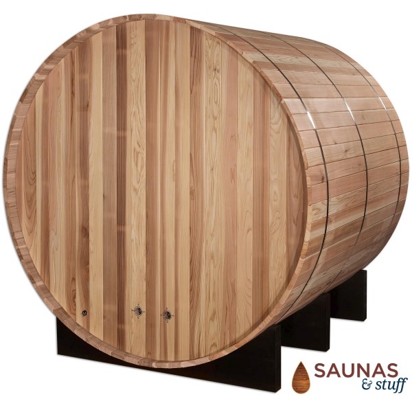4 Person Pacific Cedar Outdoor Barrel Sauna
