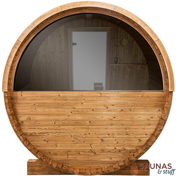 Thermory 4 Person Barrel Sauna with Window
