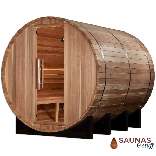 6 Person Pacific Cedar Outdoor Barrel Sauna