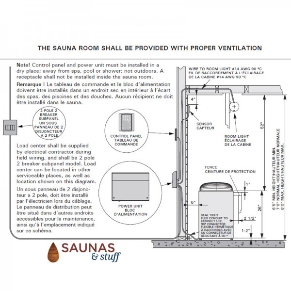General Sauna Club Heater Installation