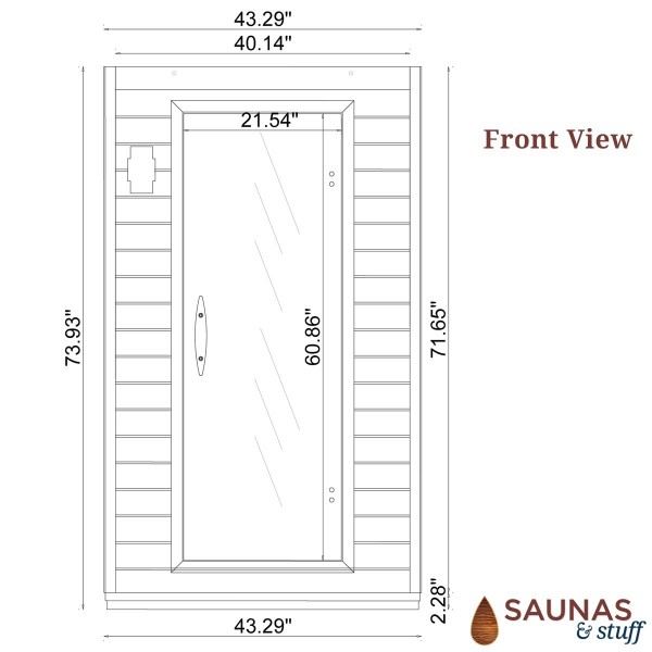 2 Person (A) Carbon Fiber Infrared Sauna