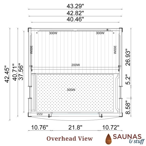 2 Person (A) Carbon Fiber Infrared Sauna