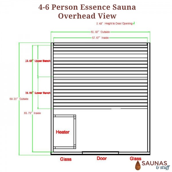 Essence 4-6 Person Traditional Rock Sauna