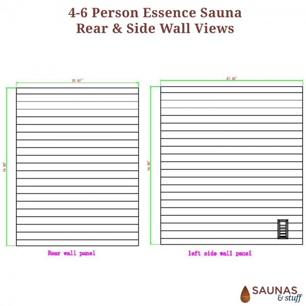 Essence 4-6 Person Traditional Rock Sauna