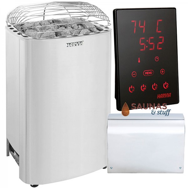 HARVIA Club-15W with Xenio Digital Controls. 14.8 Kilowatt Electric Sauna Heater