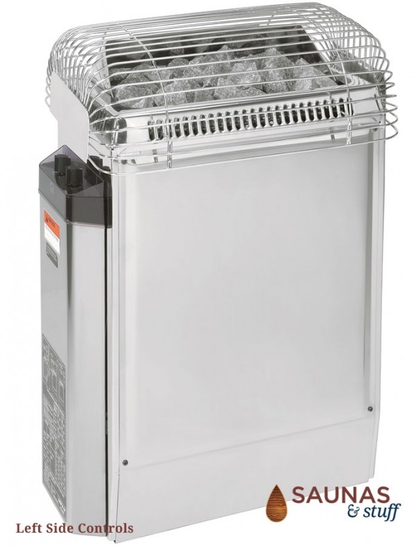 HARVIA TopClass 60W, 6.0 Kilowatt Electric Sauna Heater, Left Side Controls
