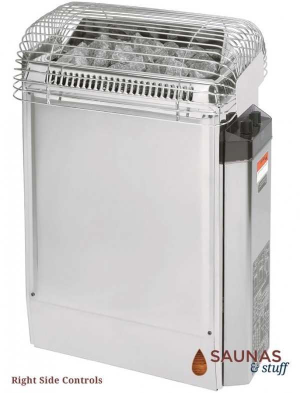 HARVIA TopClass 45, 4.5 Kilowatt Electric Sauna Heater, Right Side Controls