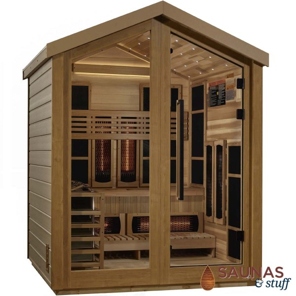Summit Cedar Hybrid 3 Person Outdoor Sauna