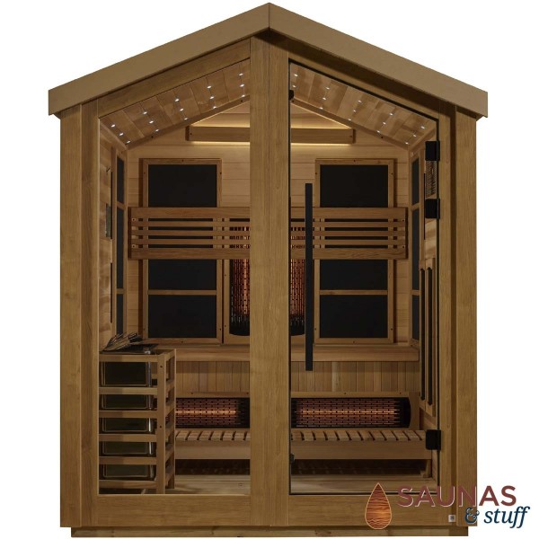 Summit Cedar Hybrid 3 Person Outdoor Sauna