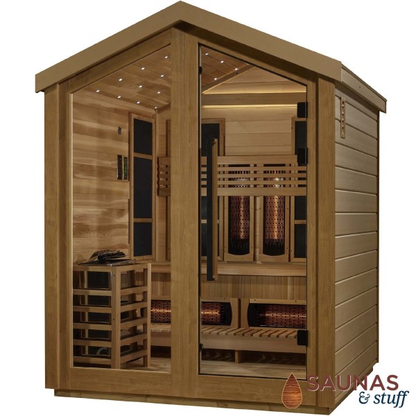 Summit Cedar Hybrid 3 Person Outdoor Sauna