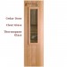 Cedar Sauna Room Door - Small Window